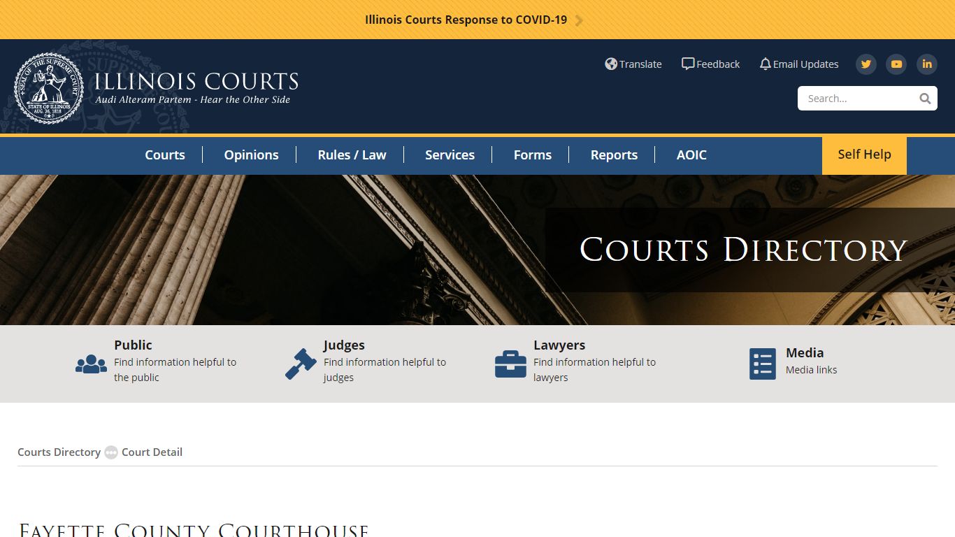 Fayette County Courthouse - Administrative Office of the Illinois Courts
